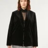 Marina Rinaldi Blazer en chenille stretch NOIR Outlet