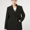 Marina Rinaldi Blazer en crêpe envers satin NOIR New