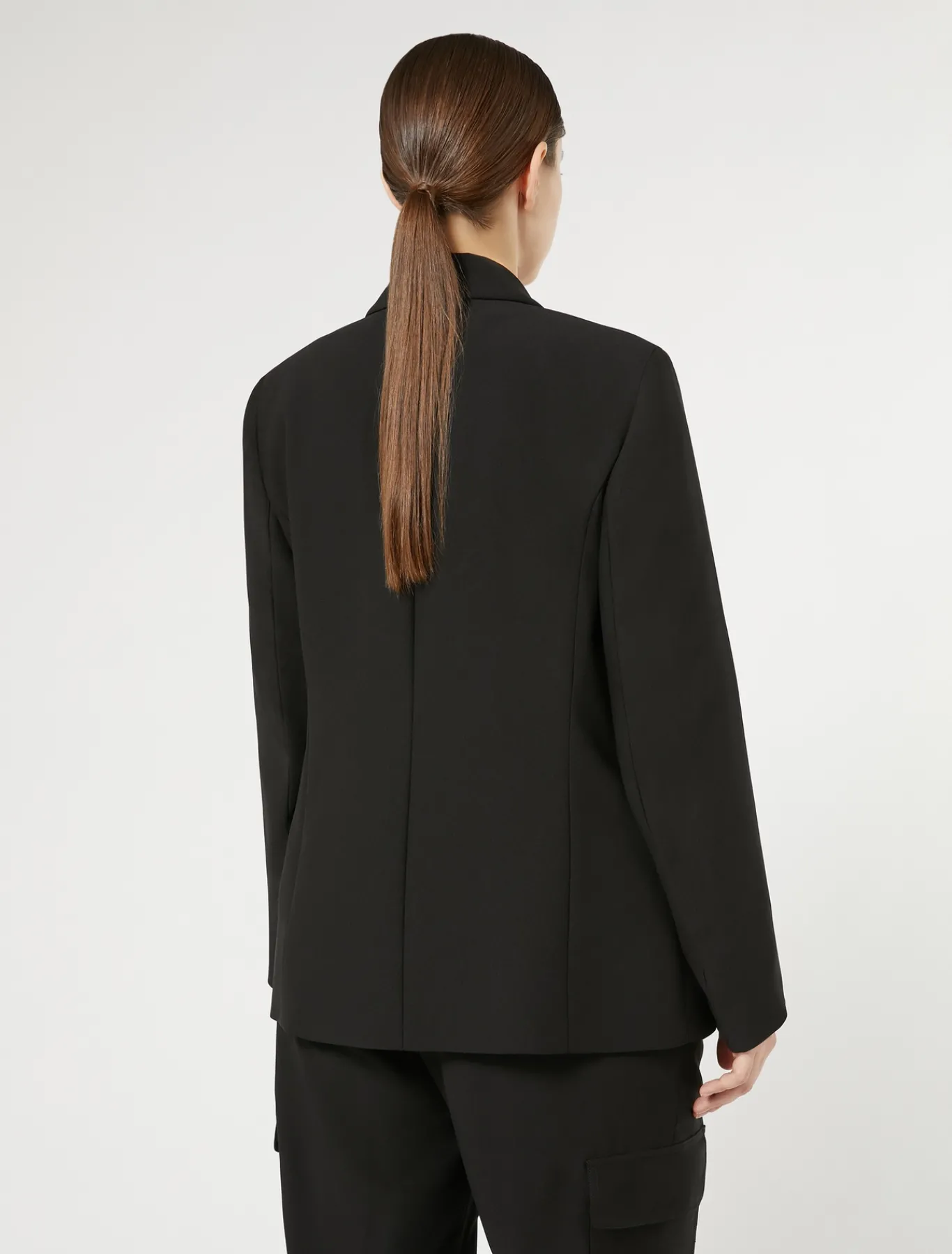 Marina Rinaldi Blazer en crêpe envers satin NOIR New