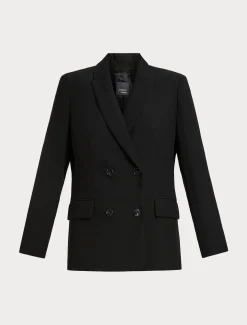 Marina Rinaldi Blazer en crêpe envers satin NOIR New
