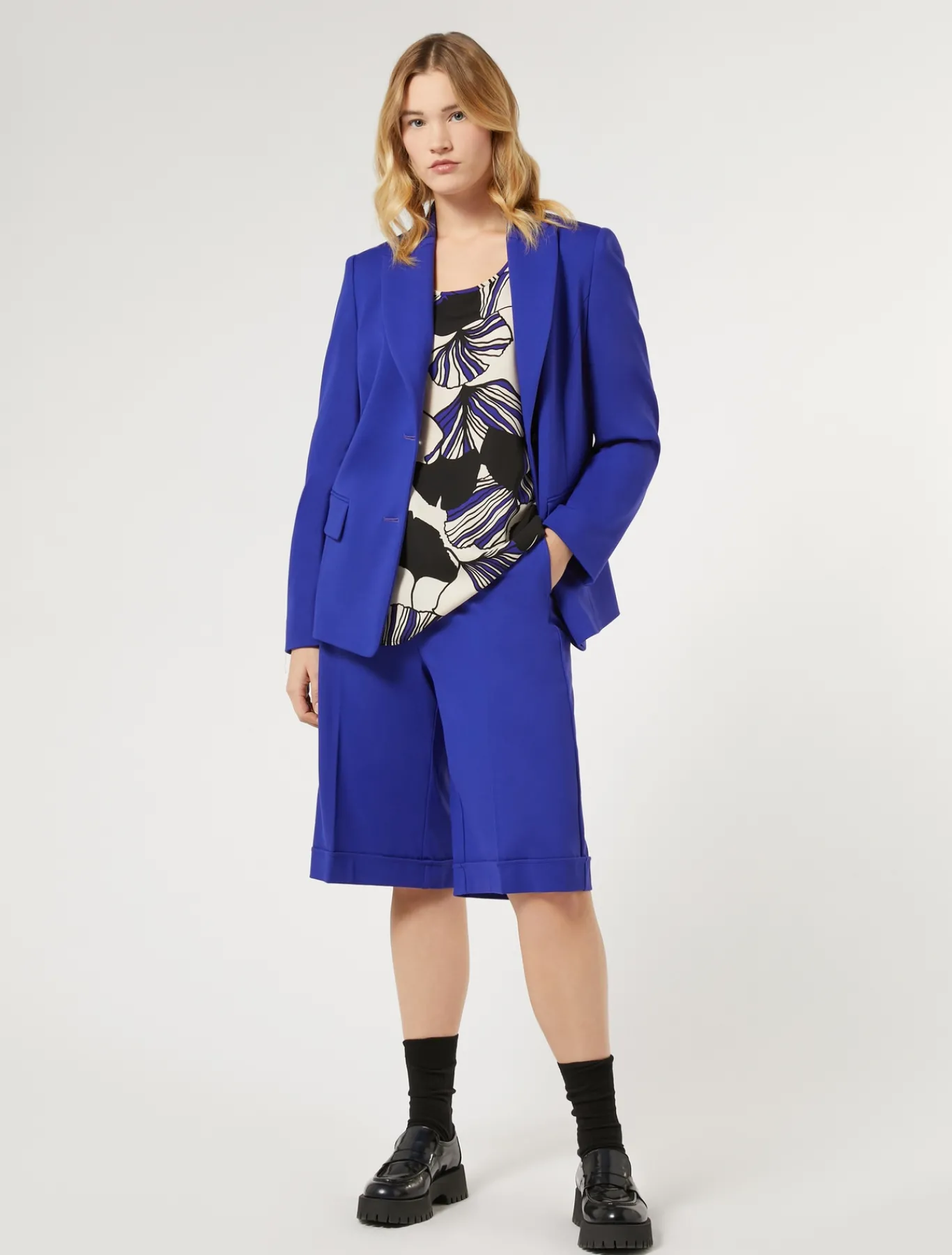 Marina Rinaldi Blazer en jersey point Milano VIOLET Fashion