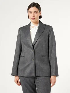 Marina Rinaldi Blazer en sergé GRISMOYEN Clearance