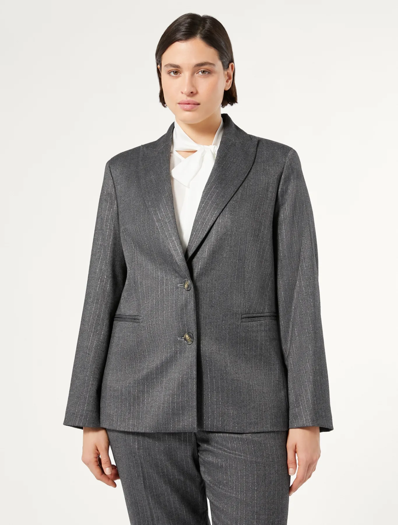 Marina Rinaldi Blazer en sergé GRISMOYEN Clearance