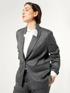 Marina Rinaldi Blazer en sergé GRISMOYEN Clearance