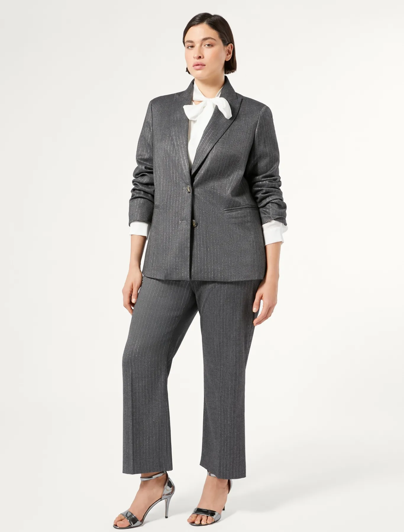 Marina Rinaldi Blazer en sergé GRISMOYEN Clearance