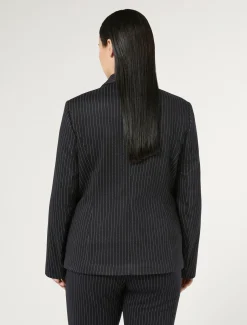 Marina Rinaldi Blazer en tissu point Milano BLEUMARINE Sale