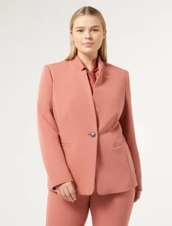 Marina Rinaldi Blazer en tissu technique TERRECUITE Clearance