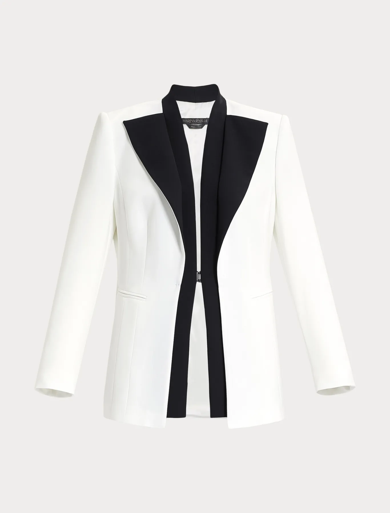 Marina Rinaldi Blazer en triacétate BLANC Clearance