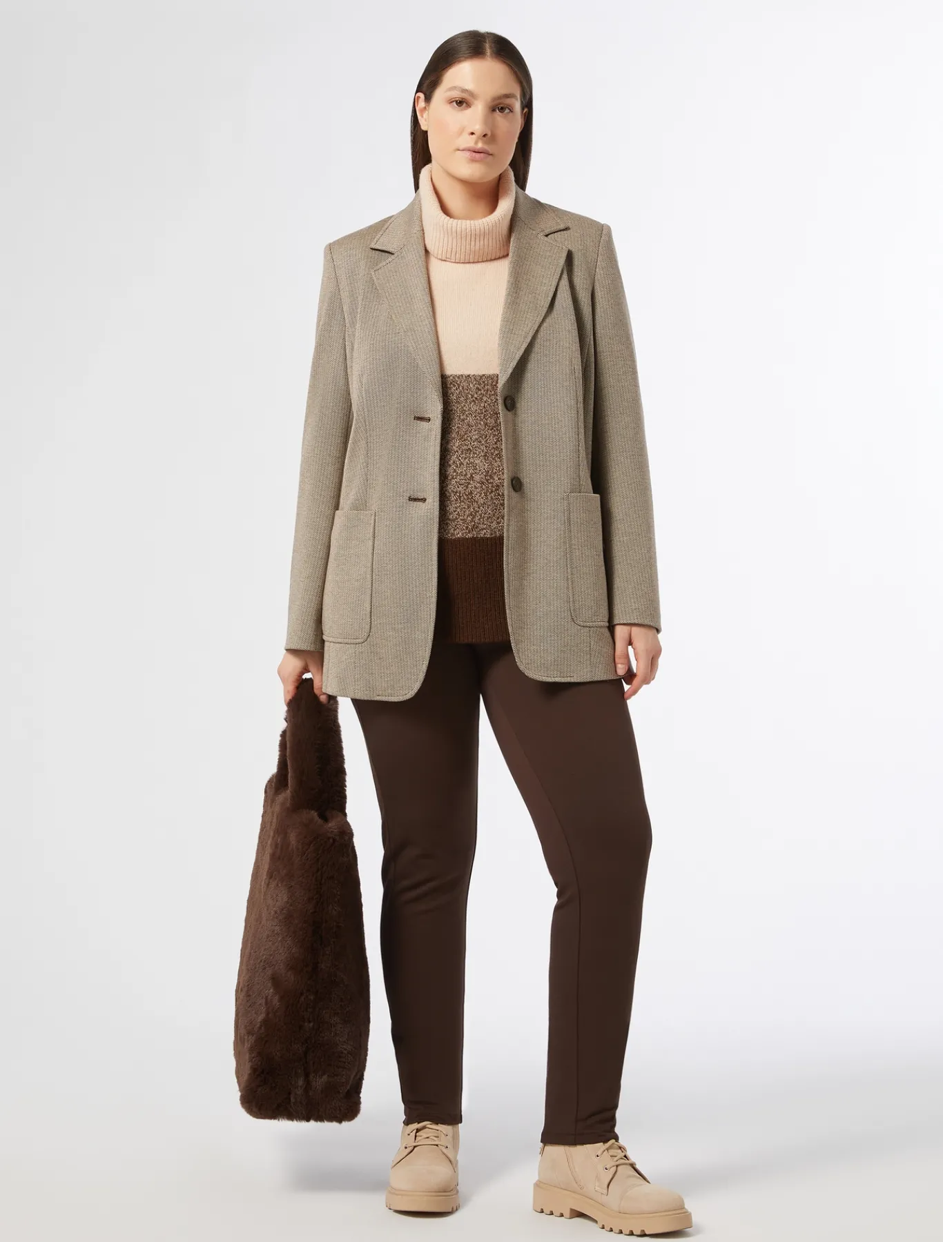 Marina Rinaldi Blazer jacquard BRUNFONCE Hot
