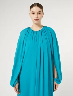Marina Rinaldi Boléro en georgette TURQUOISE Sale