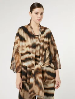 Marina Rinaldi Boléro en georgette NOIR Clearance