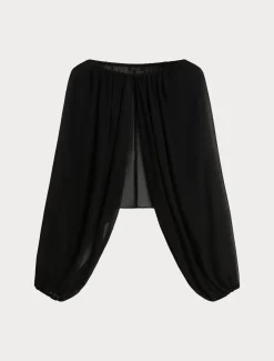 Marina Rinaldi Boléro en georgette NOIR Outlet