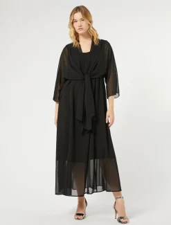 Marina Rinaldi Boléro en georgette NOIR Hot