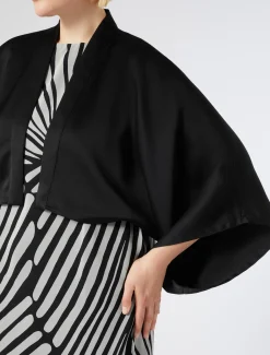 Marina Rinaldi Boléro en satin NOIR Hot