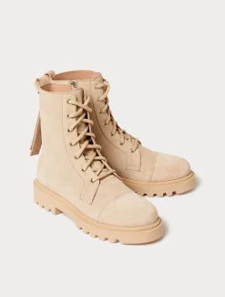 Marina Rinaldi Boots en cuir suédé BEIGE Sale