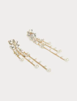 Marina Rinaldi Boucles d’oreilles chandelier CRISTALBLANC Outlet