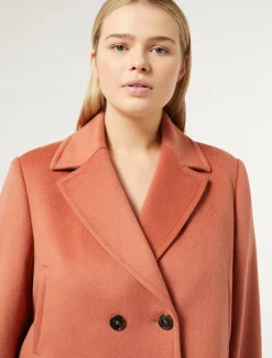 Marina Rinaldi Caban en drap de laine TERRECUITE Discount