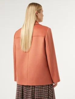 Marina Rinaldi Caban en drap de laine TERRECUITE Discount