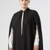 Marina Rinaldi Cape en crêpe envers satin NOIR Online