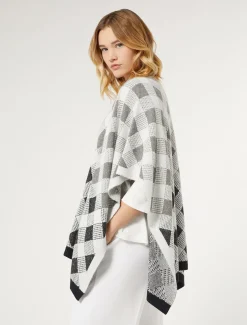 Marina Rinaldi Cape en jacquard piqué GRISMOYEN Online