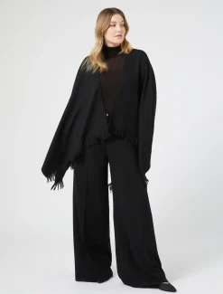 Marina Rinaldi Cape en laine NOIR Hot