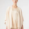 Marina Rinaldi Cape en laine cardée POUDRE Fashion