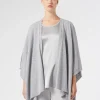 Marina Rinaldi Cape en laine cardée GRISCLAIR Clearance