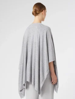 Marina Rinaldi Cape en laine cardée GRISCLAIR Clearance