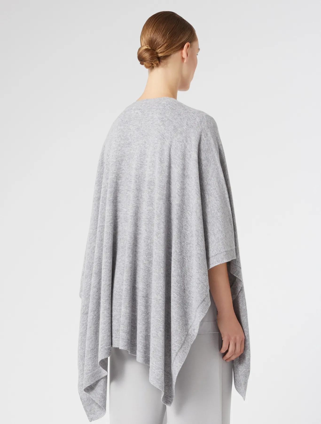 Marina Rinaldi Cape en laine cardée GRISCLAIR Clearance
