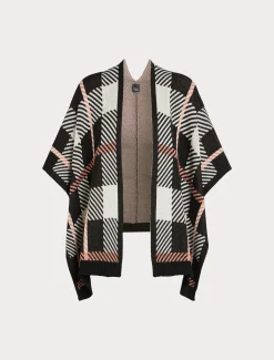 Marina Rinaldi Cape en laine mélangée NOIR Discount