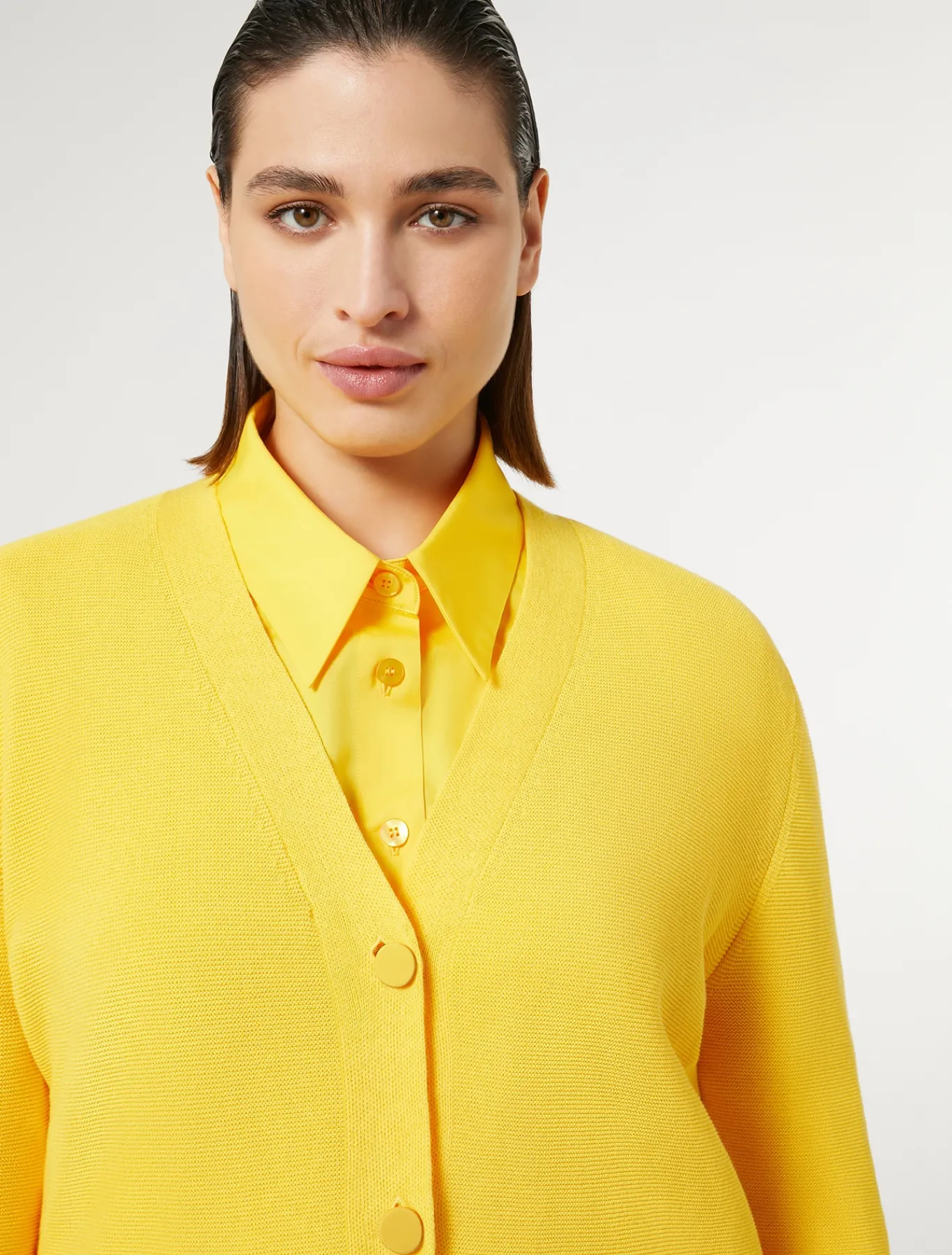 Marina Rinaldi Cardigan en crêpe de coton SOLEIL Best