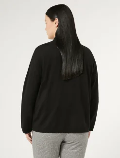 Marina Rinaldi Cardigan en fil de maille et laine NOIR Sale