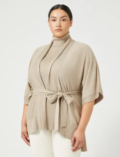 Marina Rinaldi Cardigan en fil de viscose BEIGE Online