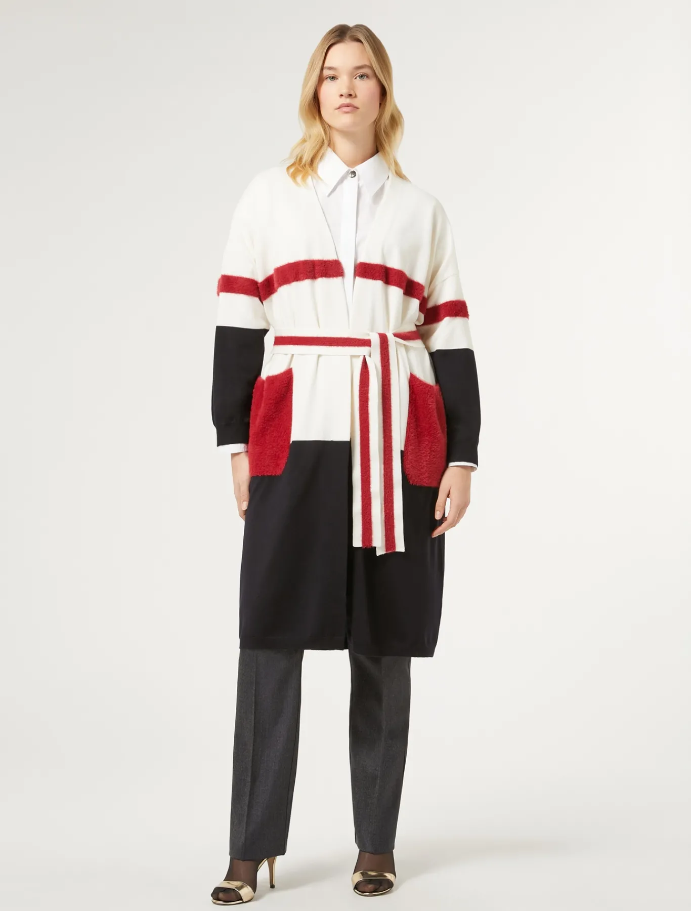 Marina Rinaldi Cardigan en laine BLEUMARINE Online