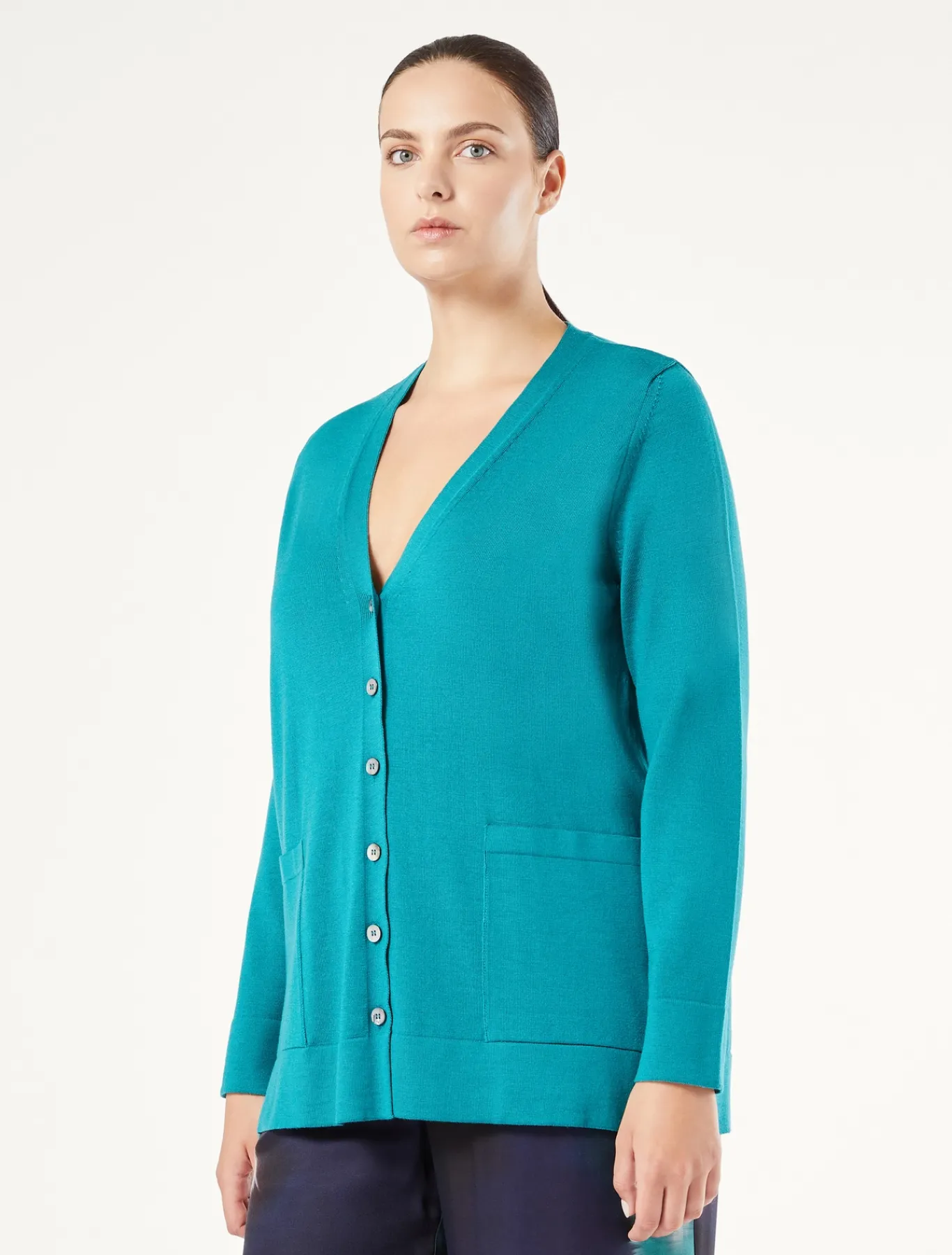 Marina Rinaldi Cardigan en laine VERT Hot