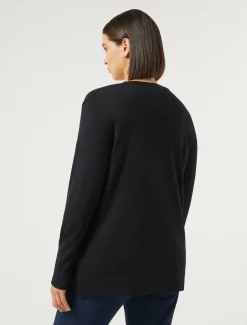 Marina Rinaldi Cardigan en laine BLEUNUIT Sale