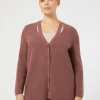 Marina Rinaldi Cardigan en laine et cachemire ROUILLE Fashion
