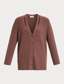 Marina Rinaldi Cardigan en laine et cachemire ROUILLE Fashion