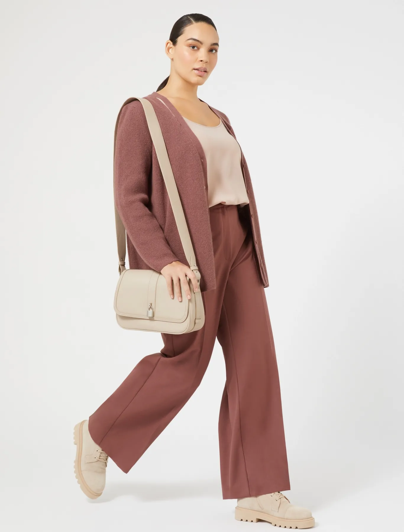 Marina Rinaldi Cardigan en laine et cachemire ROUILLE Fashion