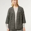 Marina Rinaldi Cardigan en laine et lurex GRISFONCE Clearance