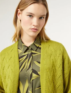 Marina Rinaldi Cardigan en laine et lurex LIME Online