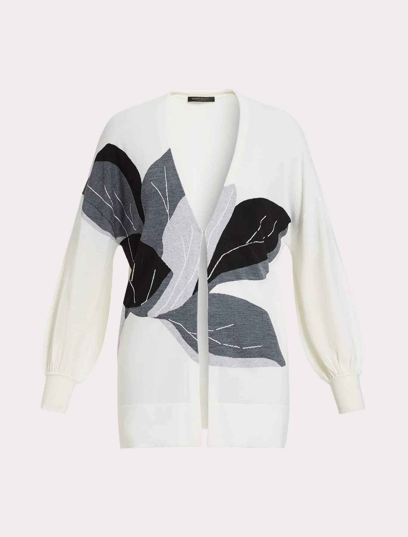 Marina Rinaldi Cardigan en laine et soie mélangées BLANC Outlet