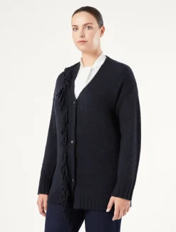 Marina Rinaldi Cardigan en laine mélangée BLEUNUIT Discount