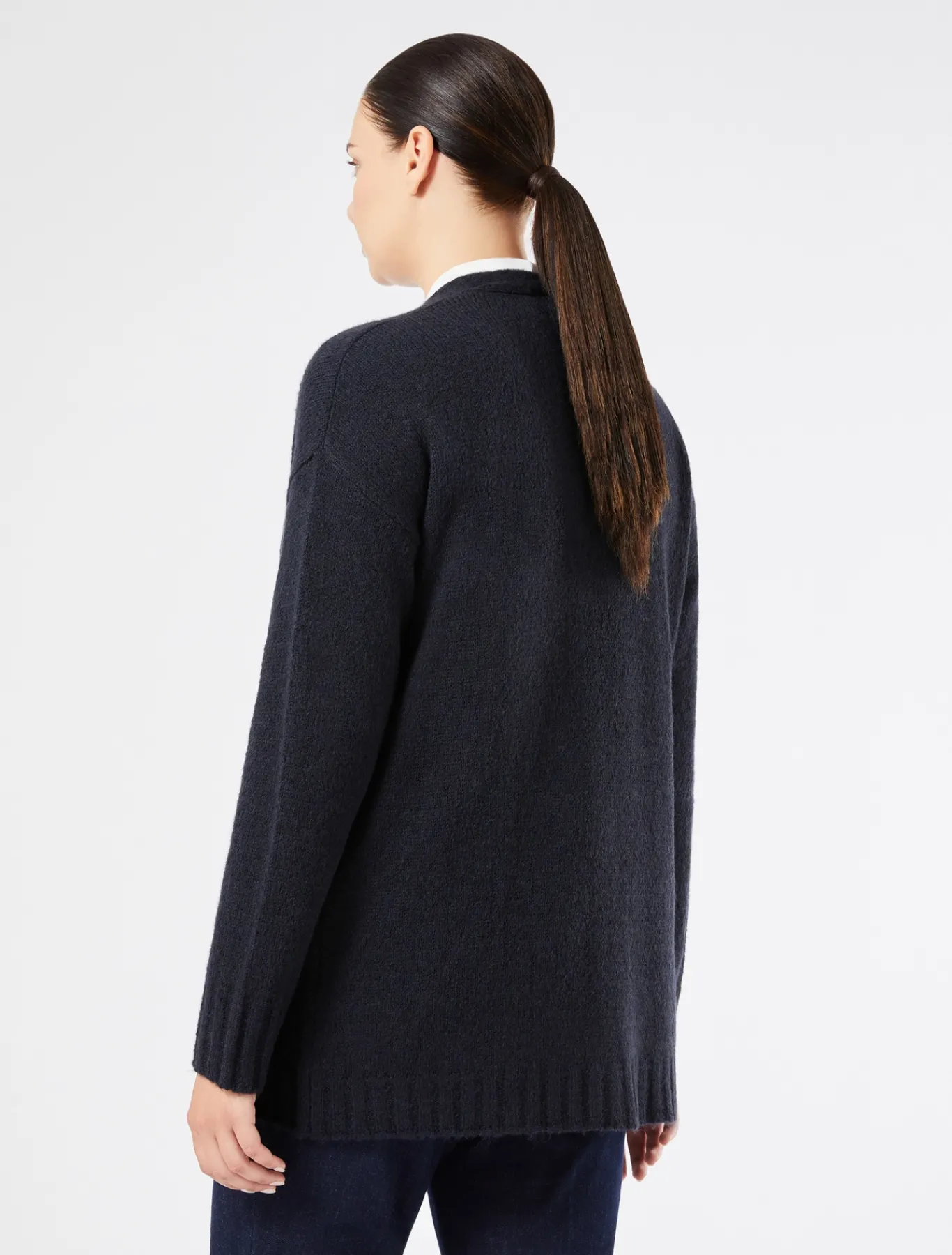 Marina Rinaldi Cardigan en laine mélangée BLEUNUIT Discount