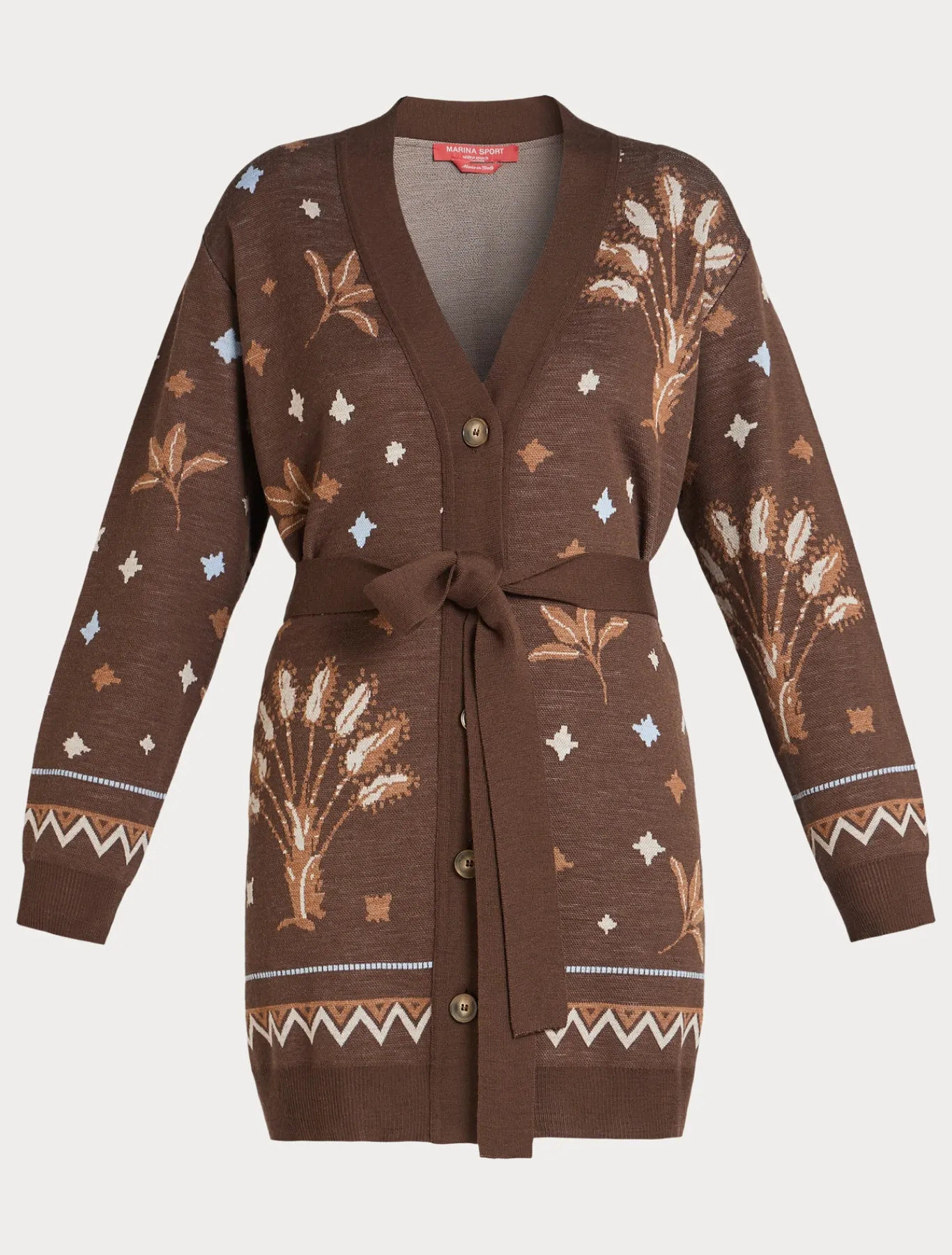 Marina Rinaldi Cardigan en laine mélangée BRUN Clearance