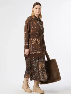 Marina Rinaldi Cardigan en laine mélangée BRUN Clearance