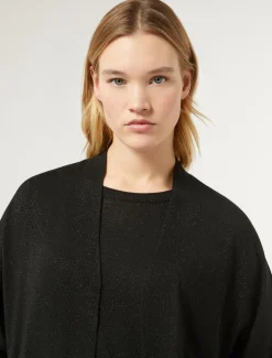 Marina Rinaldi Cardigan en laine métallisée NOIR Clearance
