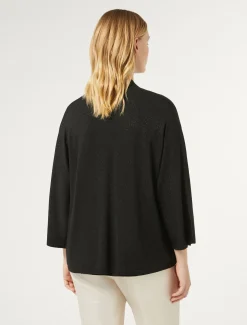Marina Rinaldi Cardigan en laine métallisée NOIR Clearance