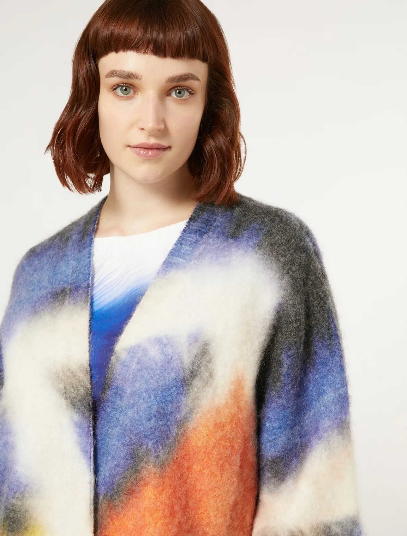 Marina Rinaldi Cardigan en mohair mélangé NOIR Clearance