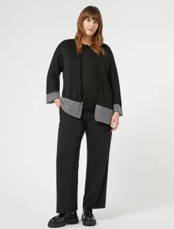 Marina Rinaldi Cardigan en viscose lurex NOIR Best